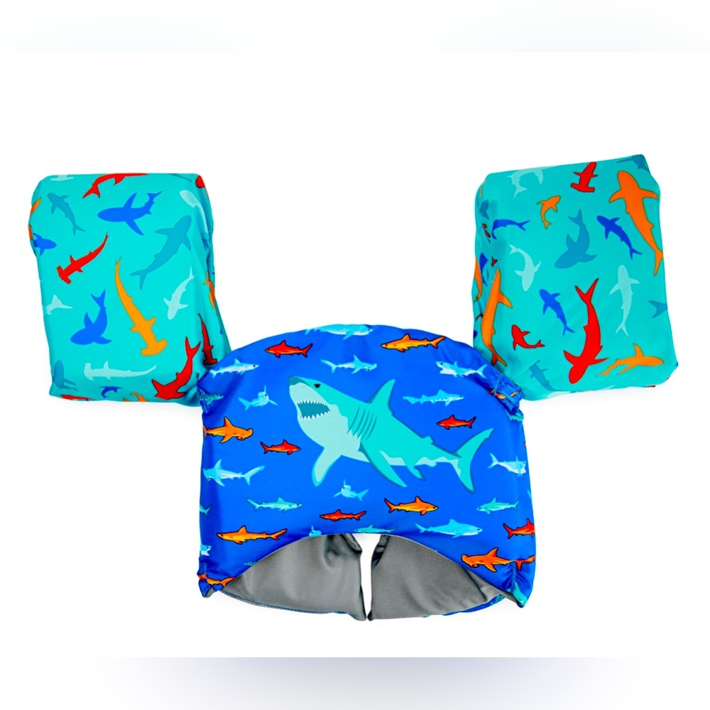 SwimWays Swim Trainer Life Vest for Kids 33-55 lbs, Shark